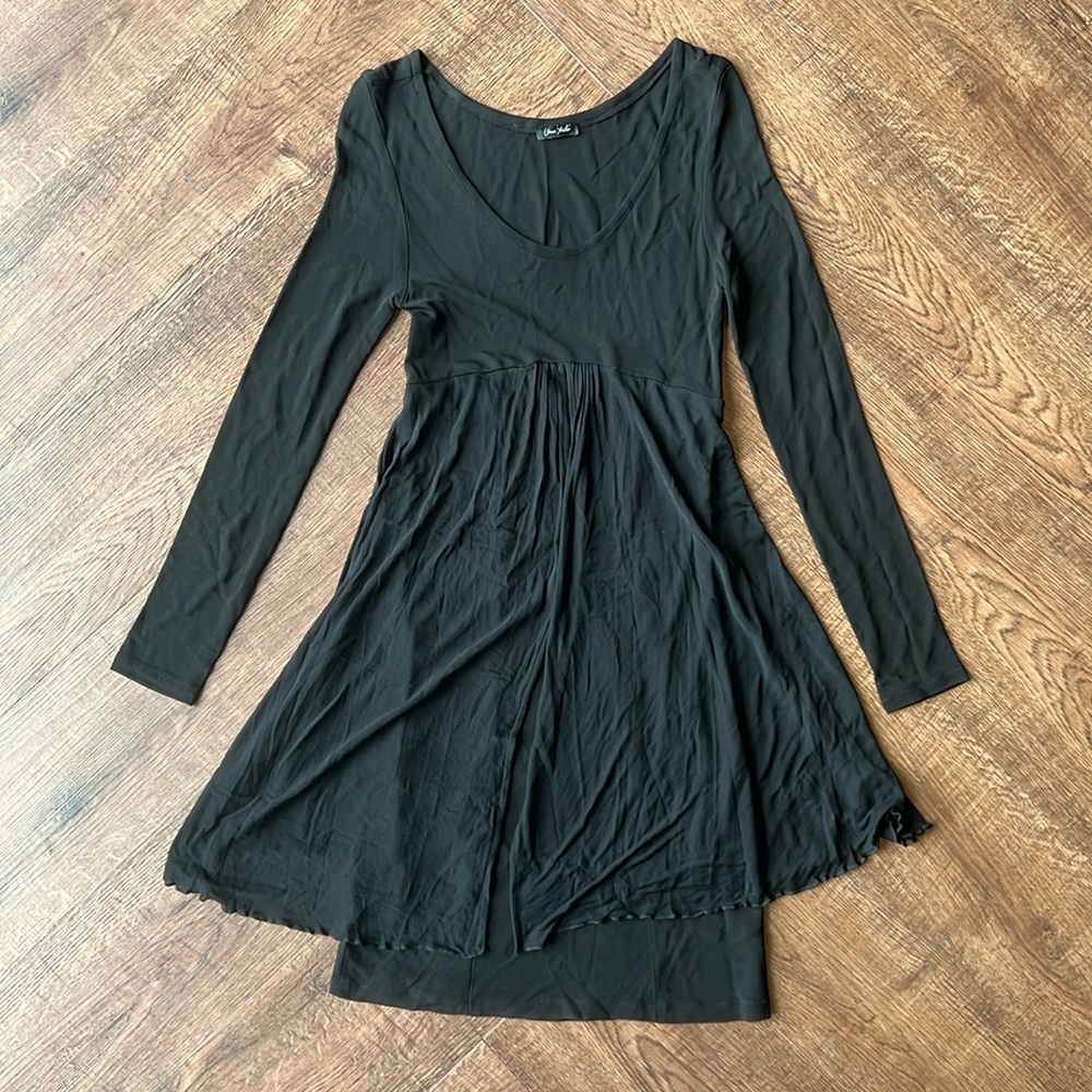 Orna Farho Vintage Long Sleeve Dress Black Sz M